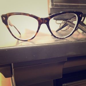 Genuine Prada Brown/Black Cat Eye Frames